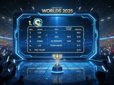 Командные рейтинги Worlds 2025: кто стал сильнейшим регионом в LoL Командные рейтинги Worlds 2025: кто стал сильнейшим регионом в LoL
